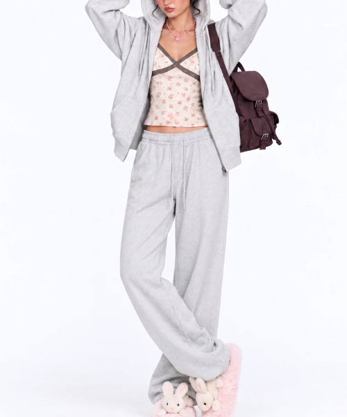 LOTSYOU(ロッツユー)の「Melting Heart Candy Sweatpants Light Gray(スウェットパンツ・レディース・その他・O/S)」の2枚目の写真