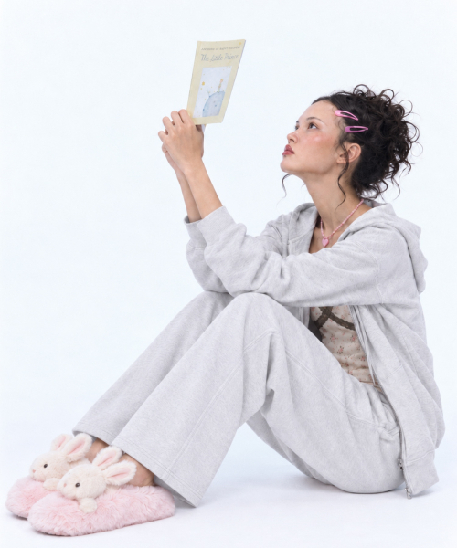 LOTSYOU(ロッツユー)の「Melting Heart Candy Sweatpants Light Gray(スウェットパンツ・レディース・その他・O/S)」の3枚目の写真
