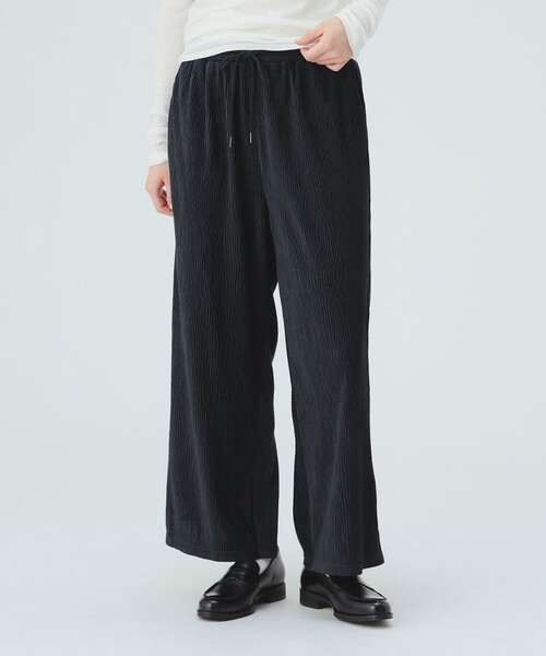 BEAMS HEART(ビームスハート)の「楊柳 ベロア パンツ(その他パンツ・レディース・ブラウン/レッド系その他7/ブラック/ホワイト系その他5・FREE)」の3枚目の写真