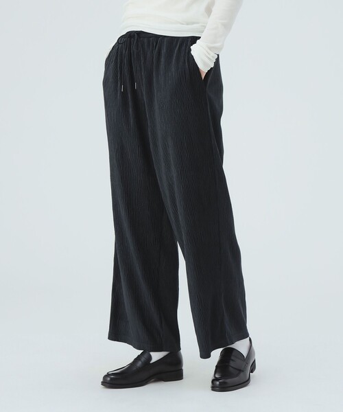 BEAMS HEART(ビームスハート)の「楊柳 ベロア パンツ(その他パンツ・レディース・ブラウン/レッド系その他7/ブラック/ホワイト系その他5・FREE)」の7枚目の写真