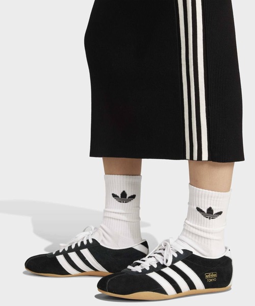 adidas(アディダス)の「アディカラー ニット スリーストライプス スカート / アディダスオリジナルス adidas Originals(スカート・レディース・ブラック・XX-LARGE/LARGE/MEDIUM/SMALL/X-LARGE/X-SMALL)」の4枚目の写真
