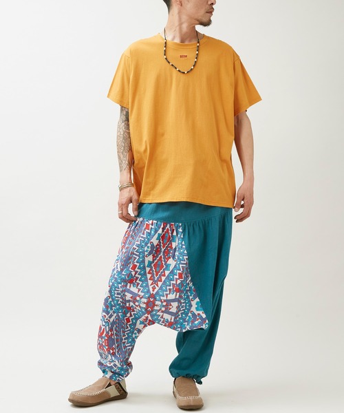 チャイハネ(チャイハネ)の「【チャイハネ】アシュラルMEN'Sサルエルパンツ(その他パンツ・メンズ・ブルー/オレンジ/グリーン・FREE)」の7枚目の写真