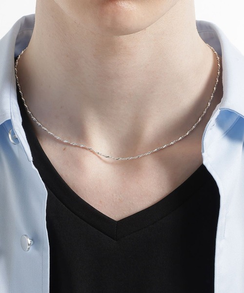 HARE(ハレ)の「【SILVER925 MADE IN JAPAN】シルバー925 LACEネックレス(HARE)(ネックレス・メンズ・シルバー系その他/シルバー系その他2/シルバー系その他3/シルバー・FREE)」の3枚目の写真