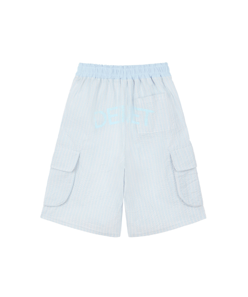 DEINET(ダイニット)の「DEINET STRIPE BERMUDA SWEAT PANTS IN LIGHT BLUE(その他パンツ・レディース・その他・FREE)」の3枚目の写真
