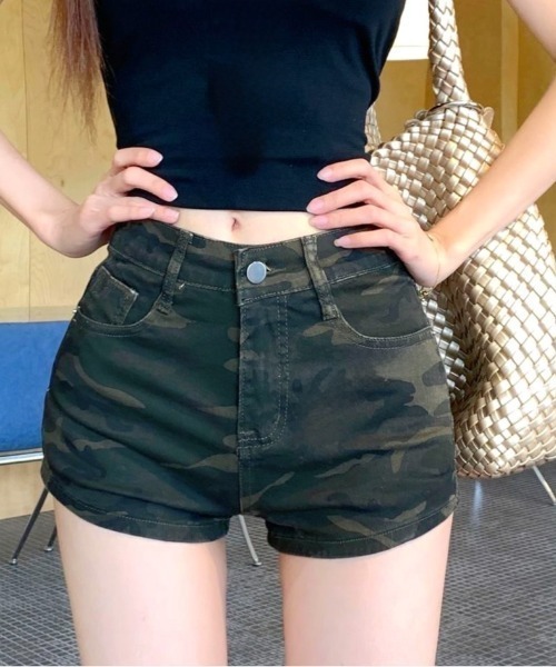 SHEENA（シーナ）の「カモフラ柄ショートパンツ（その他パンツ・レディース・カーキ・M/L/S）」の11枚目の写真