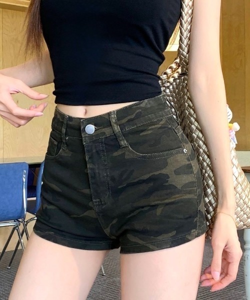 SHEENA（シーナ）の「カモフラ柄ショートパンツ（その他パンツ・レディース・カーキ・M/L/S）」の12枚目の写真
