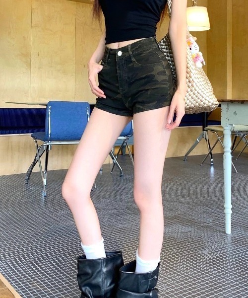 SHEENA（シーナ）の「カモフラ柄ショートパンツ（その他パンツ・レディース・カーキ・M/L/S）」の17枚目の写真