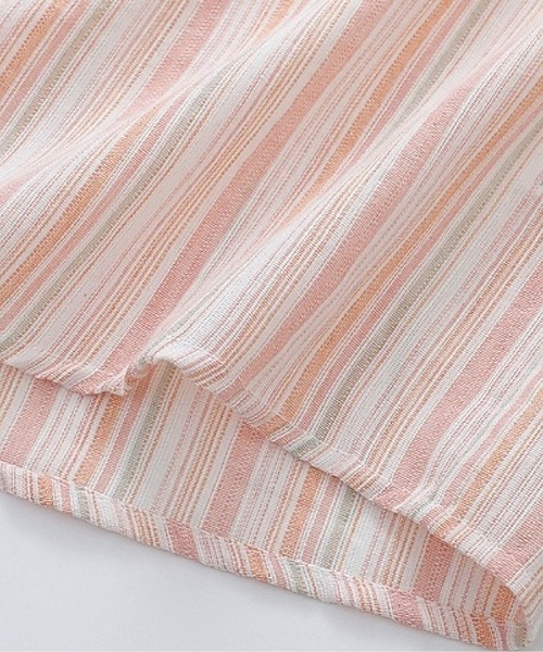 Stripe Lace Corn Applique Shirt