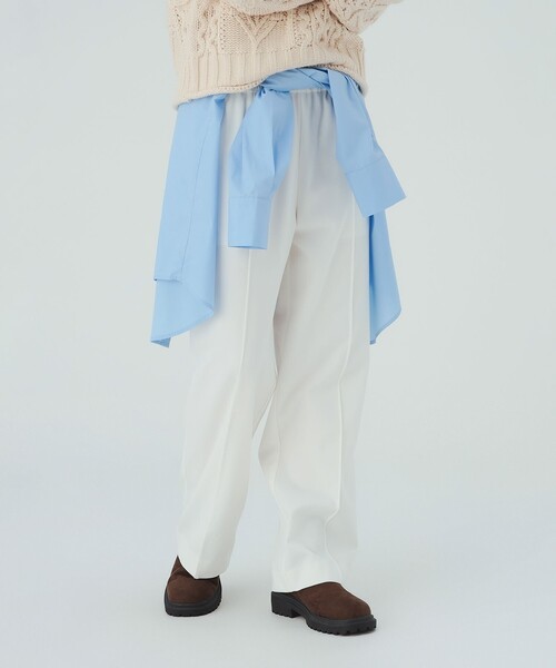 BEAMS HEART(ビームスハート)の「裏起毛 イージー パンツ(その他パンツ・レディース・ブラック/ホワイト系その他5/グレー・MEDIUM/SMALL)」の4枚目の写真