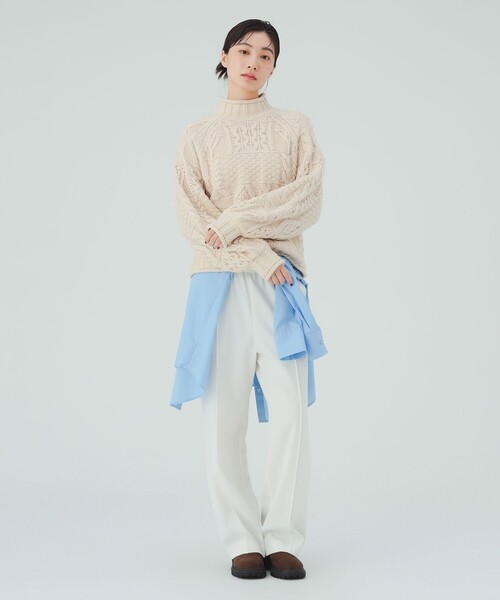 BEAMS HEART(ビームスハート)の「裏起毛 イージー パンツ(その他パンツ・レディース・ブラック/ホワイト系その他5/グレー・MEDIUM/SMALL)」の5枚目の写真
