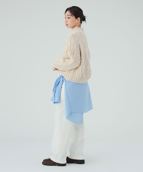 BEAMS HEART(ビームスハート)の「裏起毛 イージー パンツ(その他パンツ・レディース・ブラック/ホワイト系その他5/グレー・MEDIUM/SMALL)」の6枚目の写真