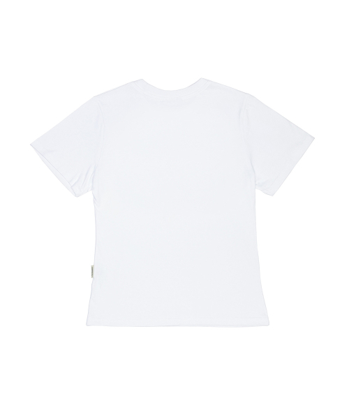 PIECEMAKER(ピースメーカー)の「ピシーイ星条旗ロゴスリムセミクロップTシャツ(ホワイト)(Tシャツ/カットソー・レディース・その他・X-SMALL/SMALL/FREE)」の3枚目の写真