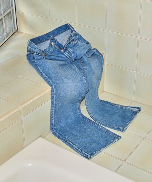 JOSE MOON(ジョゼムーン)の「SLIT LEG DENIM/スリットレッグデニム(デニムパンツ・レディース・ブルー・34/36/38)」の15枚目の写真