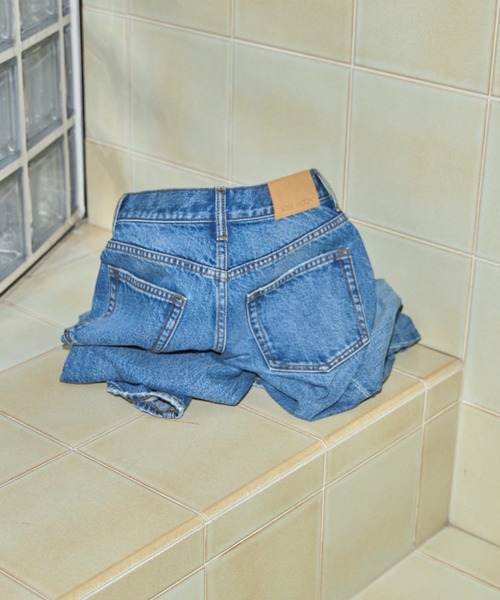 JOSE MOON(ジョゼムーン)の「SLIT LEG DENIM/スリットレッグデニム(デニムパンツ・レディース・ブルー・34/36/38)」の17枚目の写真