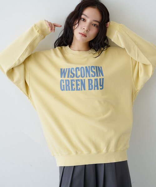 CIAOPANIC TYPY(チャオパニックティピー)の「【ZOZO限定】【UNISEX】アシッドウォッシュ裏毛加工スウェット(スウェット・レディース・ブラック/レッド/ブラウン/グレー/イエロー/サックスブルー/インディゴブルー/ネイビー・MEDIUM/LARGE)」の7枚目の写真