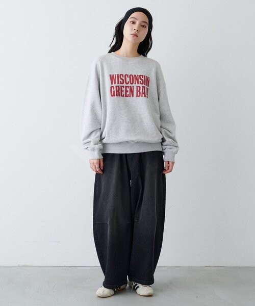 CIAOPANIC TYPY(チャオパニックティピー)の「【ZOZO限定】【UNISEX】アシッドウォッシュ裏毛加工スウェット(スウェット・レディース・ブラック/レッド/ブラウン/グレー/イエロー/サックスブルー/インディゴブルー/ネイビー・MEDIUM/LARGE)」の11枚目の写真