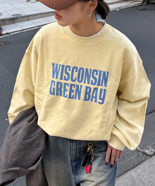 CIAOPANIC TYPY(チャオパニックティピー)の「【ZOZO限定】【UNISEX】アシッドウォッシュ裏毛加工スウェット(スウェット・レディース・ブラック/レッド/ブラウン/グレー/イエロー/サックスブルー/インディゴブルー/ネイビー・MEDIUM/LARGE)」の21枚目の写真