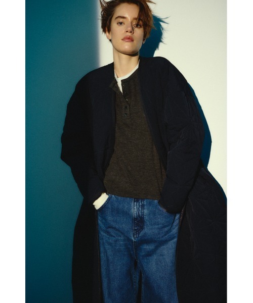 RIM.ARK(リムアーク)の「【26FW OUTER PRE ORDER】Original quilting cover CT(オリジナル キルティング カバー コート)(その他アウター・レディース・ネイビー/ブラウン/ブラック・FREE)」の3枚目の写真