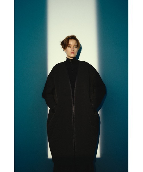 RIM.ARK(リムアーク)の「【26FW OUTER PRE ORDER】Original quilting cover CT(オリジナル キルティング カバー コート)(その他アウター・レディース・ネイビー/ブラウン/ブラック・FREE)」の5枚目の写真
