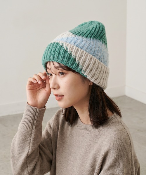 STONE ビーニー ニット帽 ニットキャップ ミントグリーン STONE