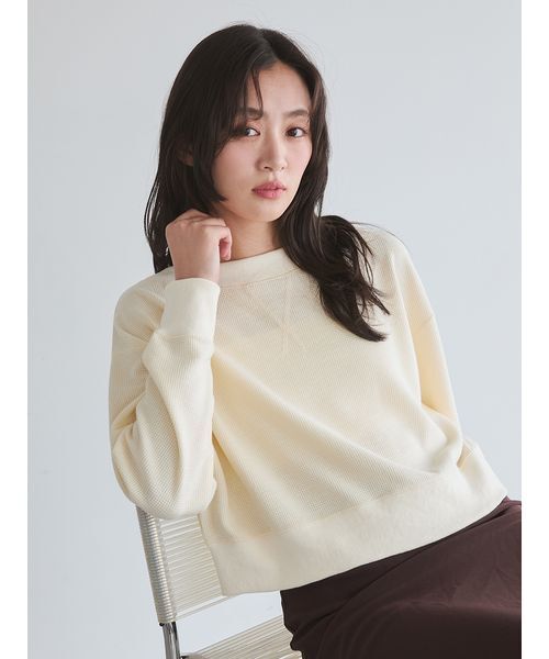 Mila Owen(ミラオーウェン)の「マルチウェイサーマルオフショルカットソー(Tシャツ/カットソー・レディース・アイボリー/グレー/ライトピンク/その他・F)」の1枚目の写真