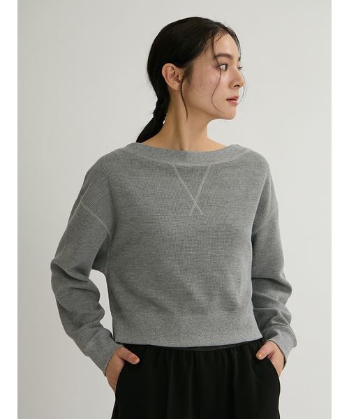 Mila Owen(ミラオーウェン)の「マルチウェイサーマルオフショルカットソー(Tシャツ/カットソー・レディース・アイボリー/グレー/ライトピンク/その他・F)」の6枚目の写真