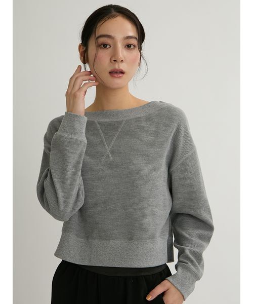Mila Owen(ミラオーウェン)の「マルチウェイサーマルオフショルカットソー(Tシャツ/カットソー・レディース・アイボリー/グレー/ライトピンク/その他・F)」の17枚目の写真
