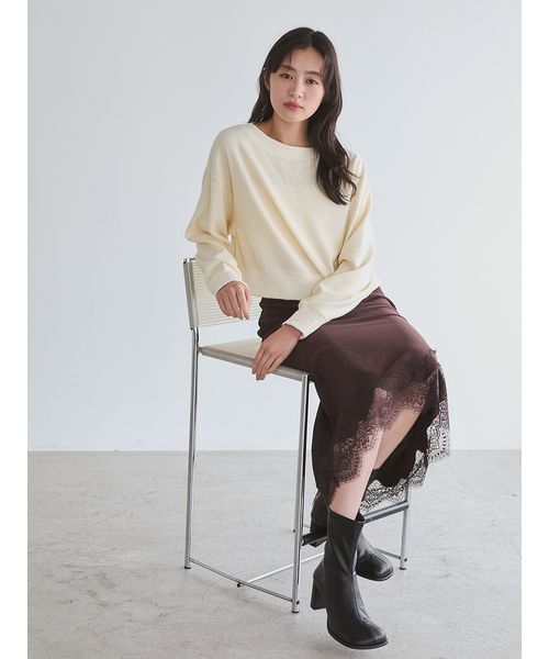 Mila Owen(ミラオーウェン)の「マルチウェイサーマルオフショルカットソー(Tシャツ/カットソー・レディース・アイボリー/グレー/ライトピンク/その他・F)」の11枚目の写真