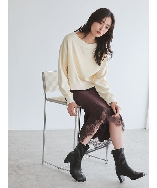 Mila Owen(ミラオーウェン)の「マルチウェイサーマルオフショルカットソー(Tシャツ/カットソー・レディース・アイボリー/グレー/ライトピンク/その他・F)」の12枚目の写真