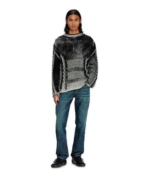 DIESEL(ディーゼル)の「メンズ プルオーバーニット K-MIONE(ニット/セーター・メンズ・ブラック・LARGE/X-SMALL)」の4枚目の写真