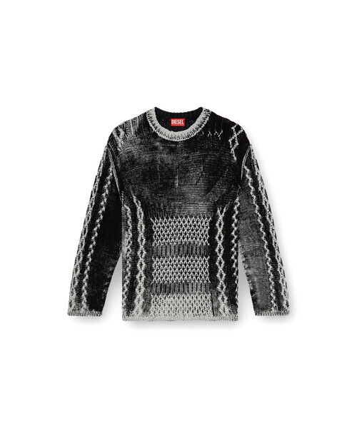 DIESEL(ディーゼル)の「メンズ プルオーバーニット K-MIONE(ニット/セーター・メンズ・ブラック・LARGE/X-SMALL)」の5枚目の写真