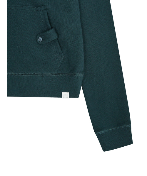 TUOMIO（トゥオミオ）の「SLIM FIT STITCH HOODED ZIP-UP [TEAL]（パーカー・レディース・その他・1/2）」の2枚目の写真