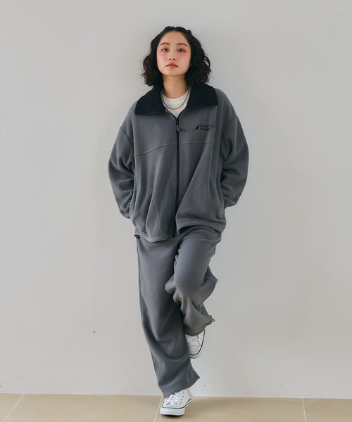 KANGOL SPORT(カンゴールスポーツ)の「【KANGOL SPORT】サイドライン切替ドロストフリースイージーパンツ(その他パンツ・レディース・レッド/グレー/ブラック・LL/L/M)」の13枚目の写真