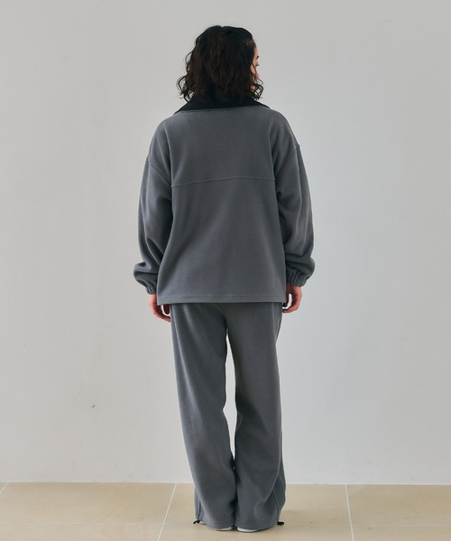KANGOL SPORT(カンゴールスポーツ)の「【KANGOL SPORT】サイドライン切替ドロストフリースイージーパンツ(その他パンツ・レディース・レッド/グレー/ブラック・LL/L/M)」の14枚目の写真