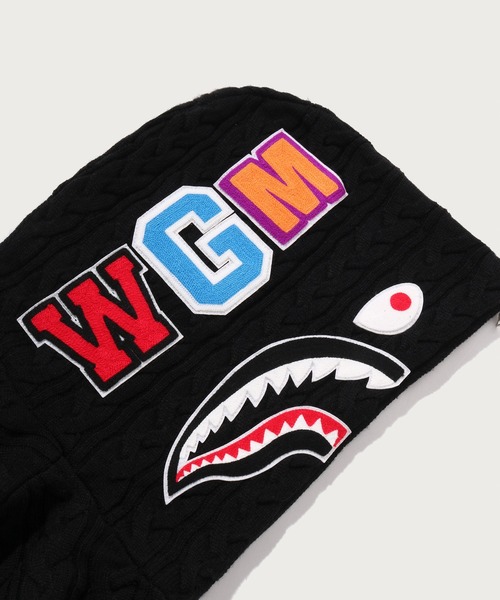 A BATHING APE（アベイシングエイプ）の「CABLE KNIT SHARK RELAXED FIT FULL ZIP HOODIE（ニット/セーター・メンズ・ブラック/ピンク/アイボリー・MEDIUM/SMALL/X-LARGE/LARGE）」の11枚目の写真
