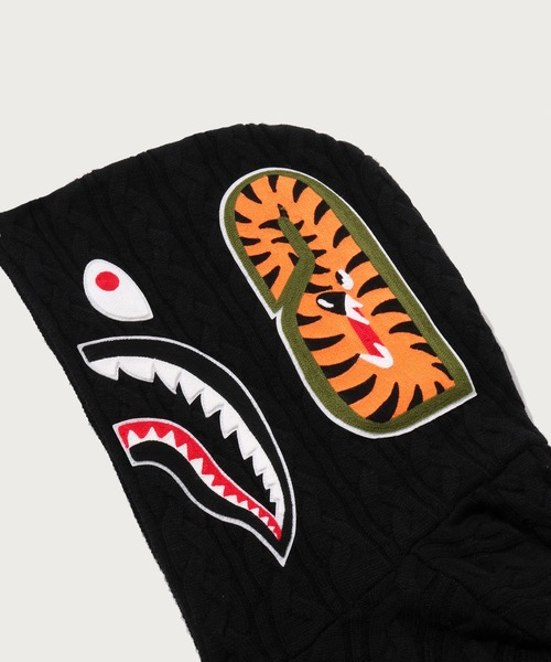 A BATHING APE（アベイシングエイプ）の「CABLE KNIT SHARK RELAXED FIT FULL ZIP HOODIE（ニット/セーター・メンズ・ブラック/ピンク/アイボリー・MEDIUM/SMALL/X-LARGE/LARGE）」の14枚目の写真