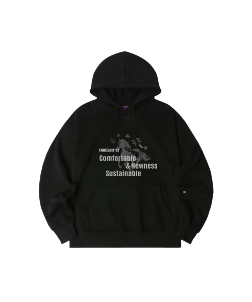 NUHABIT（ニューハビット）の「N/H NEWNESS オーバーサイズ 裏起毛 フードパーカー (GOH4-6NH1377)（パーカー・メンズ・ブラック/ホワイト/ネイビー/ライトグレー/チャコールグレー/アイボリー・MEDIUM/LARGE/X-LARGE）」の7枚目の写真