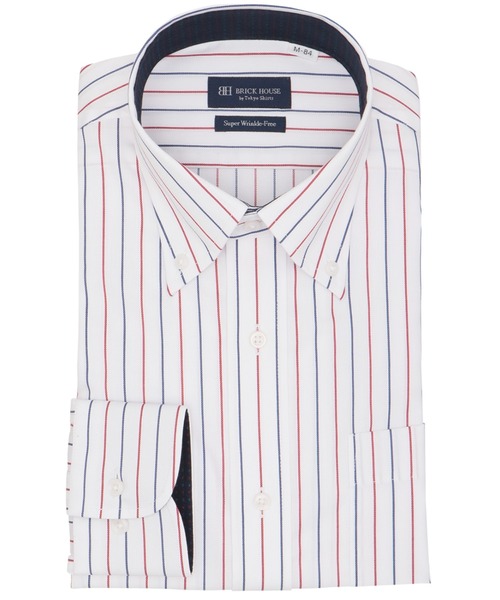 TOKYO SHIRTS(トウキョウシャツ)の「【超形態安定】 形態安定ノンアイロン ボタンダウン 長袖ビジネスワイシャツ(ビジネスシャツ・メンズ・ブルー系・首回り42cm-裄丈82cm/首回り42cm-裄丈86cm/首回り43cm-裄丈82cm/首回り39cm-裄丈84cm/首回り41cm-裄丈82cm/首回り43cm-裄丈86cm/首回り37cm-裄丈80cm/首回り37cm-裄丈84cm/首回り39cm-裄丈80cm/首回り41cm-裄丈86cm)」の1枚目の写真