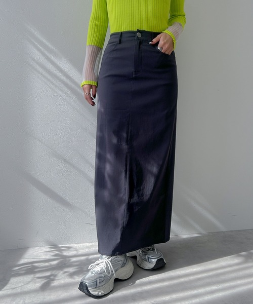 bohmal(ボマール)の「激ストレッチストレートスカート(スカート・レディース・チャコールグレー/ブラック・LARGE/MEDIUM/SMALL)」の2枚目の写真