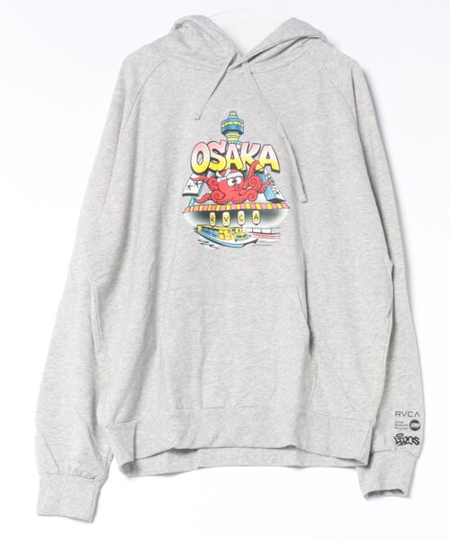 RVCA(ルーカ)の「RVCA メンズ OSAKA TAKO HD パーカー 【2026年秋冬モデル】/ルーカプルオーバーパーカー(パーカー・メンズ・ブラック/ヘザーグレー・X-LARGE/LARGE/MEDIUM)」の1枚目の写真