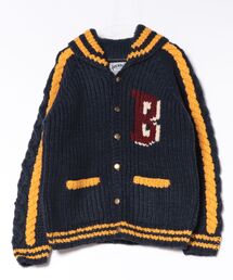 yield（イールド）の「【HOUSTON】ヒューストン COWICHAN STUDIUM JACKET カウチンスタジアムジャケット スタジャン（スタジャン）」