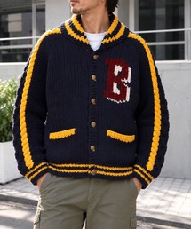 HOUSTON（ヒューストン）の「【HOUSTON】ヒューストン COWICHAN STUDIUM JACKET カウチンスタジアムジャケット スタジャン（スタジャン）」