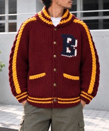 HOUSTON（ヒューストン）の「【HOUSTON】ヒューストン COWICHAN STUDIUM JACKET カウチンスタジアムジャケット スタジャン（スタジャン）」