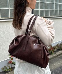 ソフトビッグラウンドボストンバッグ