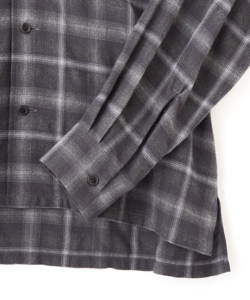 YLEVE(イレーヴ)の「YLEVE / BRUSHED RAYON CHECK OPEN/COLLAR SHIRT(シャツ/ブラウス・レディース・グレー系その他・1/0)」の8枚目の写真