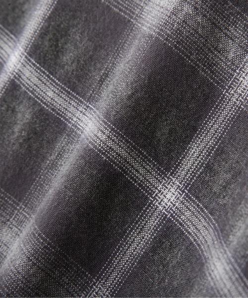 YLEVE(イレーヴ)の「YLEVE / BRUSHED RAYON CHECK OPEN/COLLAR SHIRT(シャツ/ブラウス・レディース・グレー系その他・1/0)」の9枚目の写真