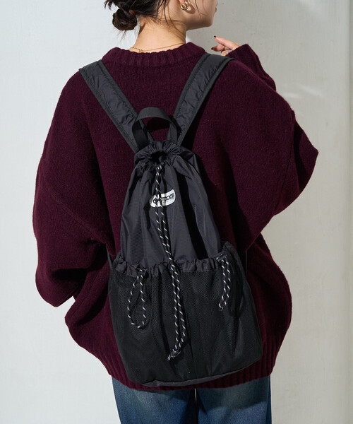 FREAK'S STORE(フリークスストア)の「限定展開 OUTDOOR PRODUCTS/アウトドアプロダクツ メッシュ アウト ポケット リュックサック(バックパック/リュック・レディース・グレー/ベージュ/ブラック・ONE SIZE)」の19枚目の写真