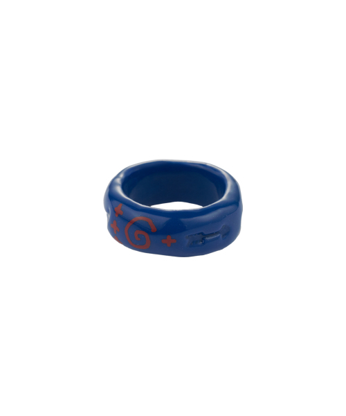 NFF（エヌエフエフ）の「ドゥードル ボールドリング ネイビー（リング・レディース・その他・12号/10号/8号/6号/4号/2号/22号/20号/18号/16号/14号）」の4枚目の写真