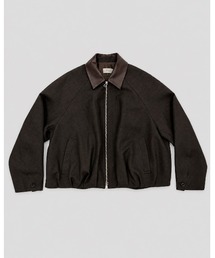 CONZ（コンズ）の「leather collar balloon blouson shark skin（ブルゾン）」