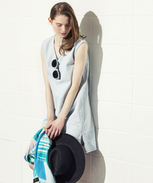 DouDou | 【DouDou】デニム配色ワンピース(ワンピース)